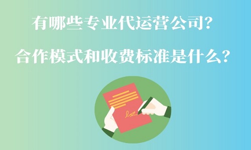 <b>有哪些专业的代运营公司？怎么合作和收费？</b>