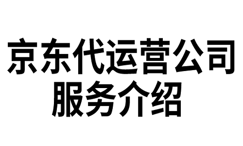 <b>京东代运营公司服务介绍</b>