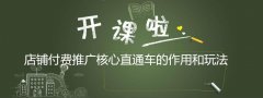 <b>店铺付费推广核心直通车的作用和玩法</b>